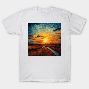 Van Gogh - Sunset T-Shirt